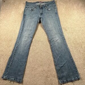 Levi's 524 Too Superlow Bootcut Jeans Womens 11 Medium Blue Denim Cotton Casual